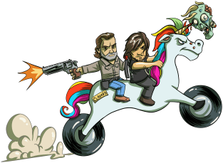 Rick and Daryl Ride Again! Magnet