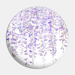 wisteria in bloom 2021 watercolor Pin