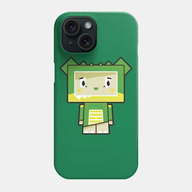 Cute Cartoon Blockimals Crocodile Phone Case by markmurphycreative