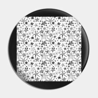 Grey Starfish Pattern - Dark Pin