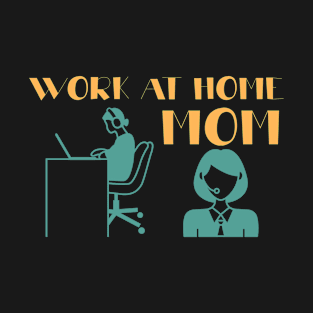 Minimalist Work At Home Graphic Illustration T-Shirt