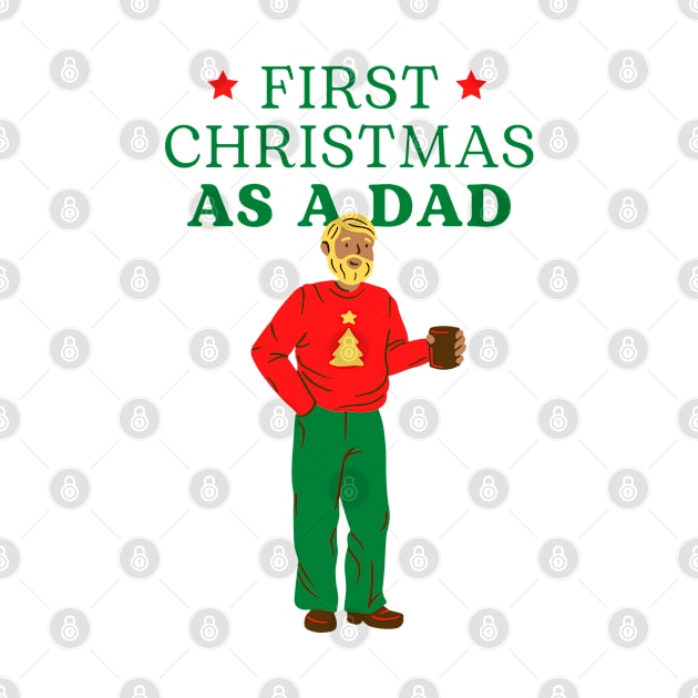 ⭐ First ⭐ Christmas as a DAD - Ugly Christmas by Pop Cult Store