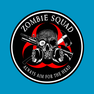 Biohazard Zombie Squad Always aim for the head Ring Patch outlined 2 T-Shirt