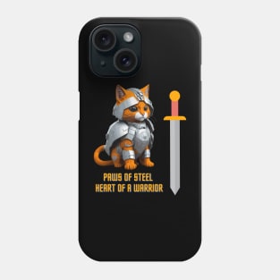 Cat in armor art Phone Case