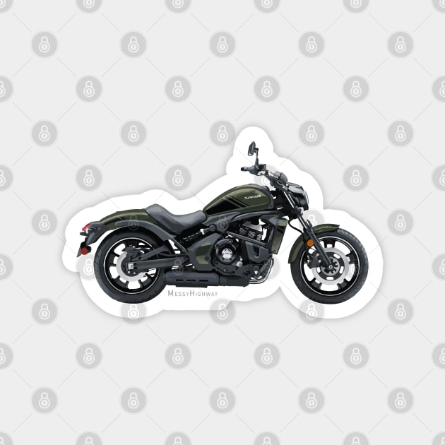 Kawasaki Vulcan S 19 green, s Magnet by MessyHighway