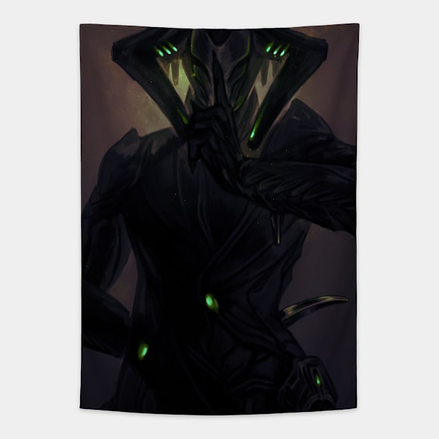 Stealth, Warframe Tapestry by Cleo Naturin