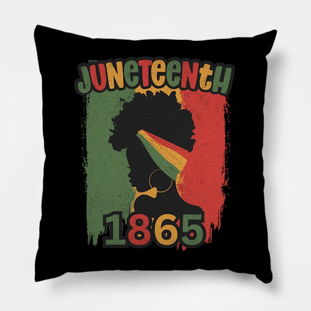 Vintage Juneteenth 1865 Pillow by Etopix