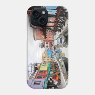 Burano is the island of lace and canals Phone Case