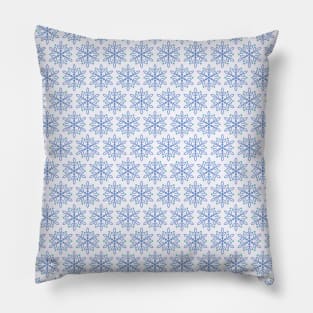 Cool Snowflakes Dotted Pattern Pillow