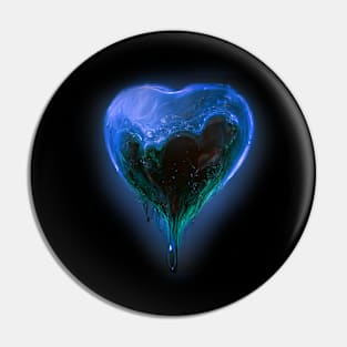 Blue Heart Pin