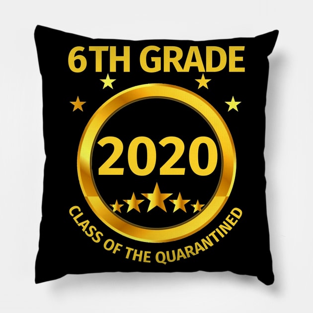 6th Grade 2020 Class Of The Quarantined Pillow by juliawaltershaxw205