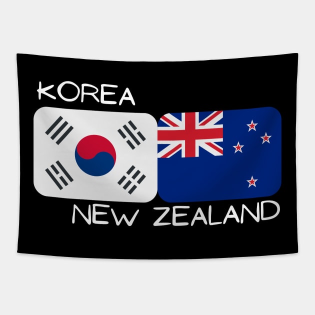 Korean New Zealander - Korea, New Zealand Tapestry by The Korean Rage