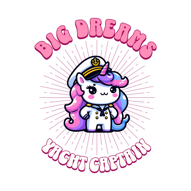 Big Dreams Yacht Captain Unicorn | Dream Big! by Pink & Pretty