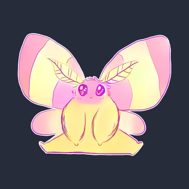 Adorable Rosy Maple Moth by saradaboru