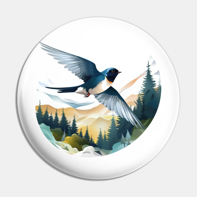 Swallow Bird Pin by zooleisurelife