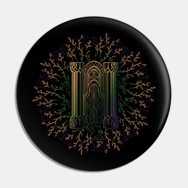 Door of Mirkwood Pin by njonestees