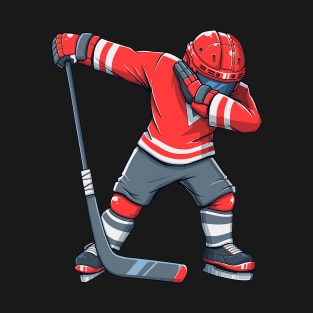 Funny Boy Kid Ice Hockey Dab Apparel, Dabbing Player Youth T-Shirt