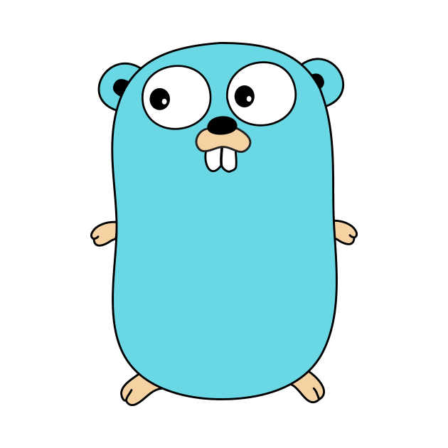 Go Lang logo Gopher by hipstuff