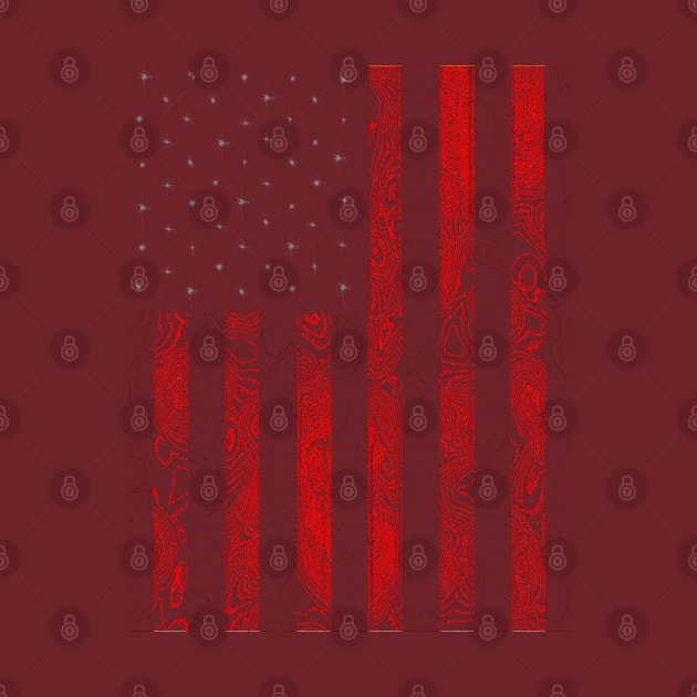 American Flag Retro by KZK101