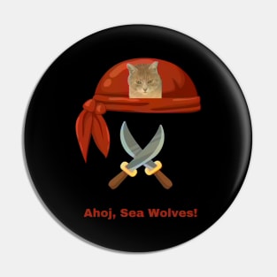 Cat Lover Gifts. Ahoj, Sea Wolves! Pin