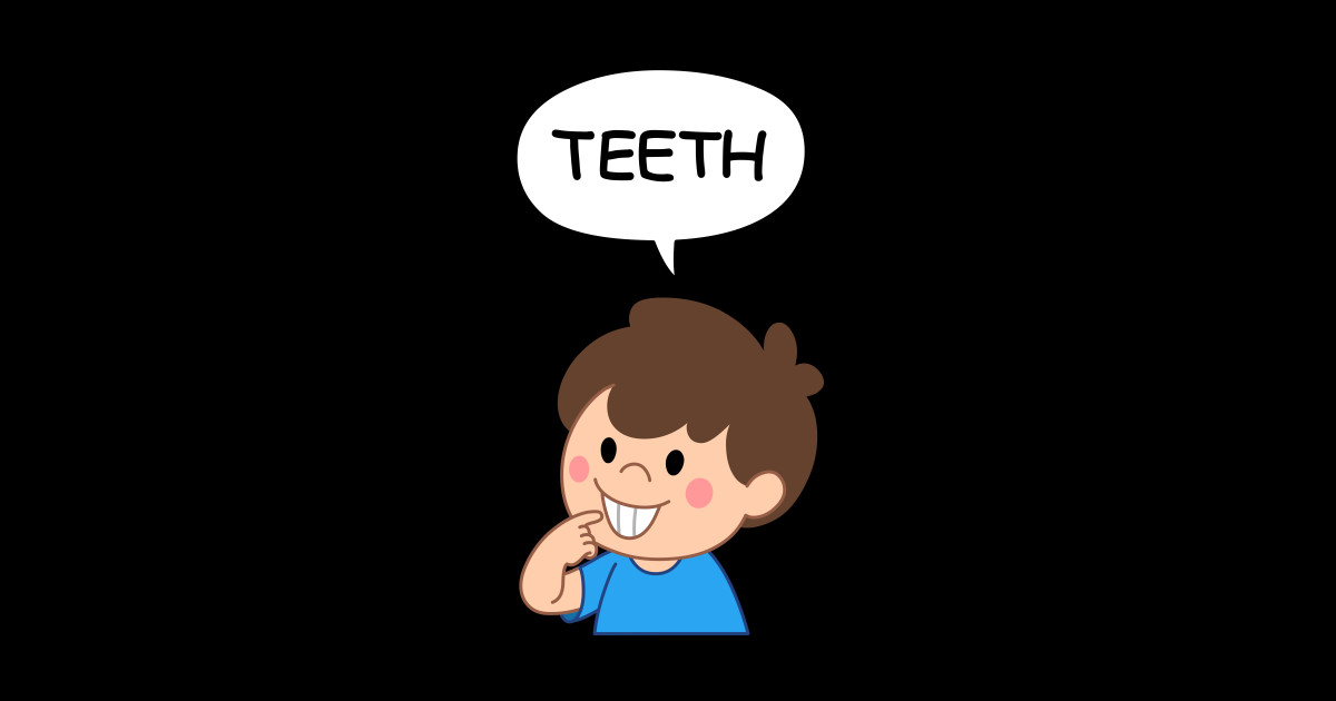 Kid Teeth Kid Sticker TeePublic