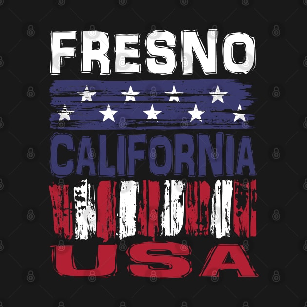 Fresno California USA T-Shirt by Nerd_art