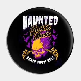 HOUSE MUSIC - Haunted House From Hell (White/Purple) Pin