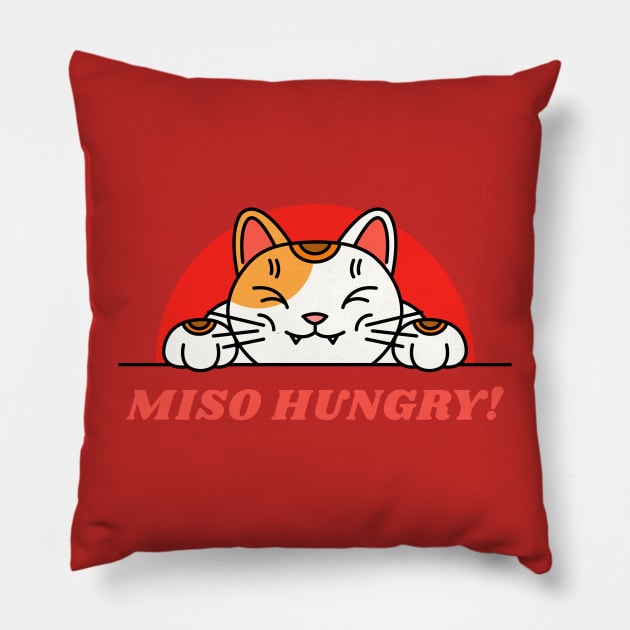 Miso Hungry Pillow by GaroStudioFL