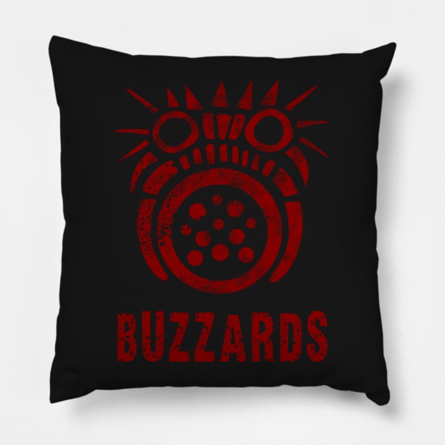 Mad Max Buzzards Logo - Weathered Pillow by wyattd