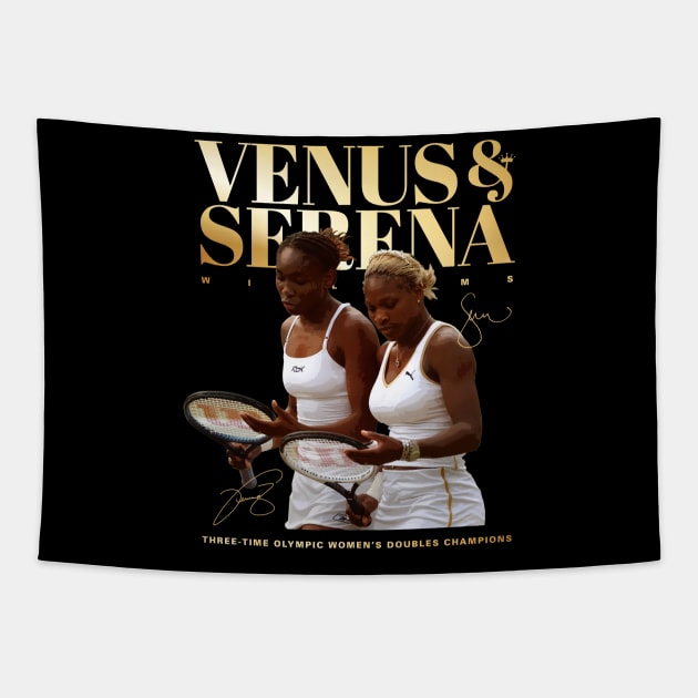 Venus x Serena Williams Tapestry by Juantamad