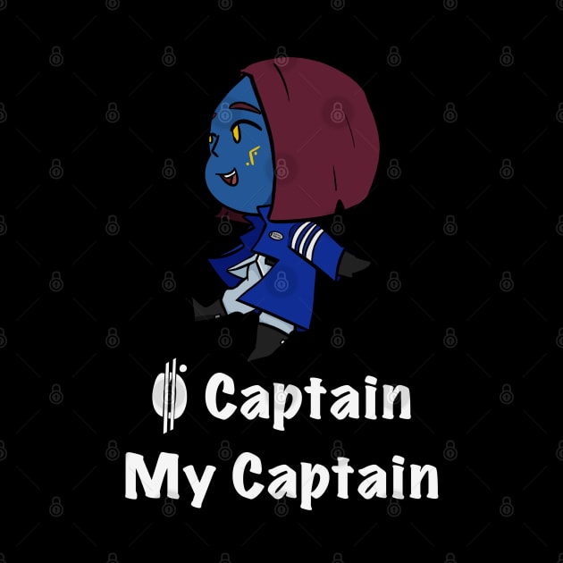 (White Font) O Chibi Captain by Bushrat23