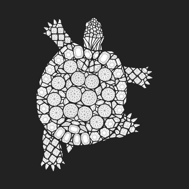 Gems Turtle Illustration, Nautical Animal Design by annagrunduls