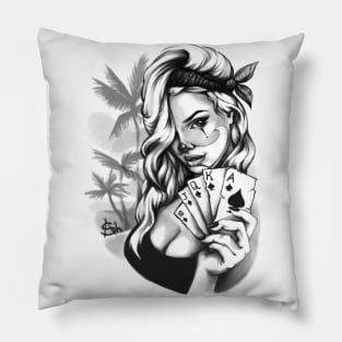 Chicano girl Pillow