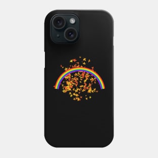 Rainbow Maple Leaves Phone Case