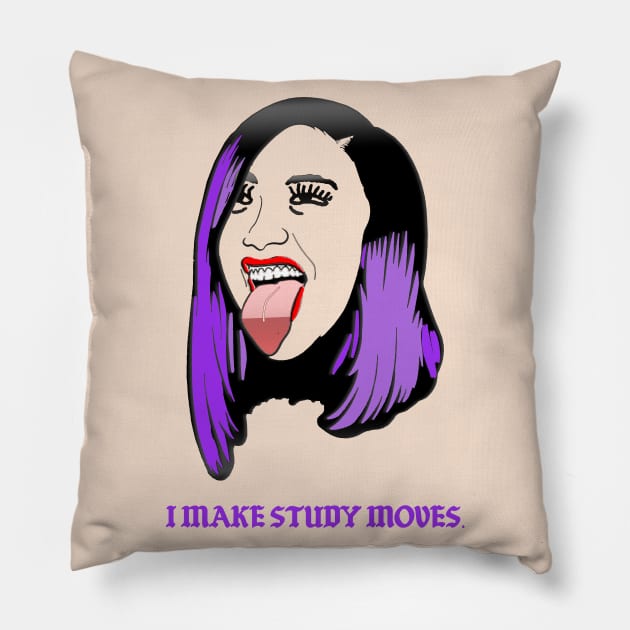 I make study moves. Pillow by LanaBanana