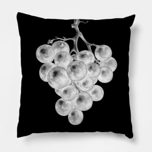 Bunch of blue grapes by Jean Bernard inversion Pillow