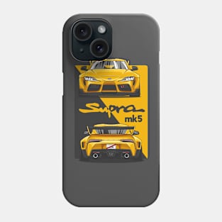 Black and Yellow MK5 Crossover Gradiation Phone Case