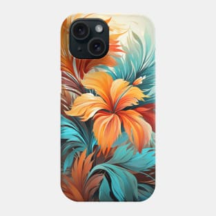 Tropical Color Splash | Abstract Retro Girly Phone Case