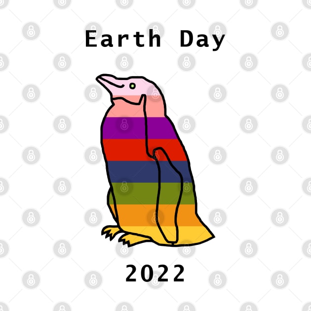 Rainbow Penguin Earth Day 2022 by ellenhenryart