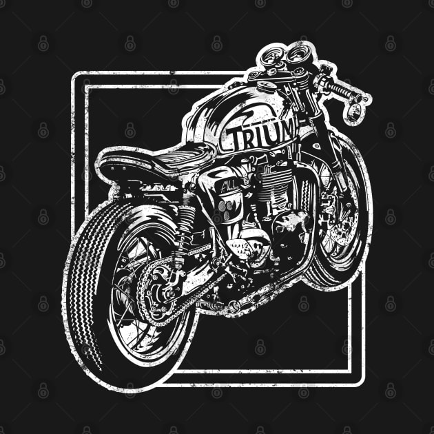 Vintage gifts, Motorcycle Print, Cafe Racer by SW-Longwave