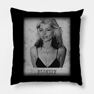 Blondie // old school minimalist Pillow