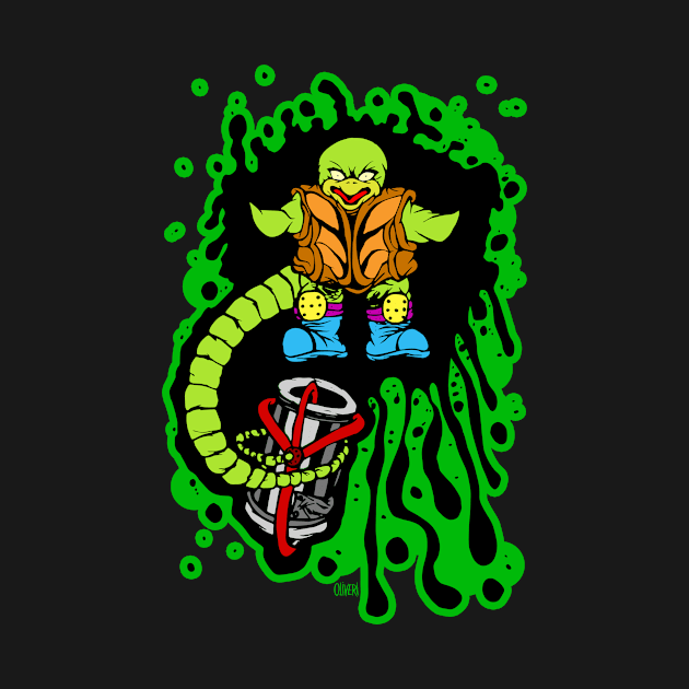 Angry Snapping Turtle Ooze Man by peteoliveriart