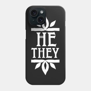 Witchy Gothic He They Pronoun Phone Case