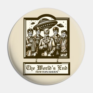 The World's End Pub Sign Pin