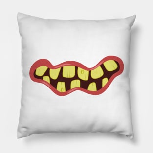 Funny Monster Mouth Mask Design Pillow