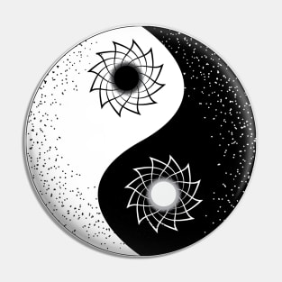 Floral Ying And Yang Art | Spirituality Pin