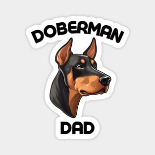 Doberman Dad Funny Gift Dog Breed Pet Lover Puppy Magnet