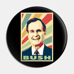 George H.W. Bush Vintage Colors Pin