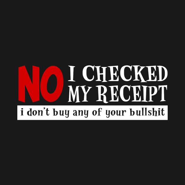 No, I checked my receipts by Jambo Designs