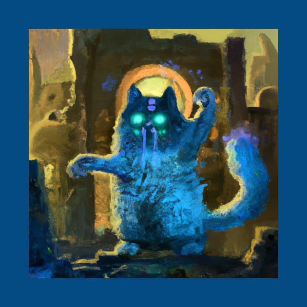 Possessed Blue Cat Ransacks These Ancient Ruins by Star Scrunch